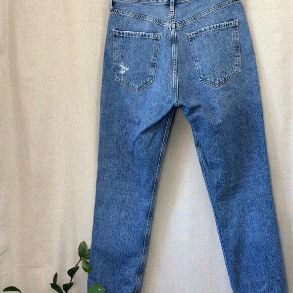 AGOLDE Riley High Rise Straight Crop Jeans in Frequency | Size 27 - Picture 11 of 16